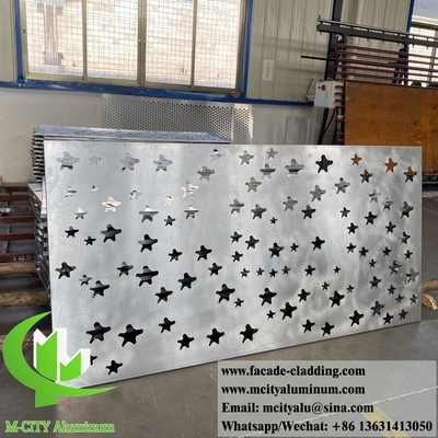 China Laser cut metal facade aluminium cladding sheet for building facade exterior decoration supplier