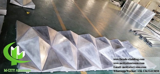 China 3D metal cladding solid aluminium panels durable color finish exterior decoration supplier