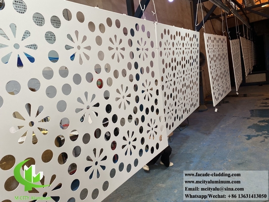 China Decorated patterns aluminum sheet metal facades aluminum screen for building decoration supplier