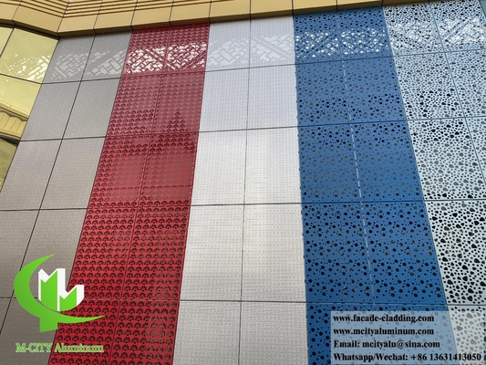 China Perforated metal wall cladding decorative aluminium panels for glass wall concrete wall supplier