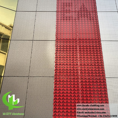 China Decorative perforated metal wall cladding aluminium sheet PVDF 15 years color warranty supplier