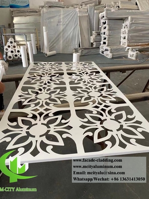 China Decorative Metal Sheet Aluminium Screen Powder Coated Interpon D2015 For Building Facade supplier