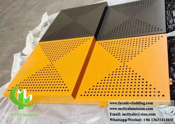 China Outdoor Metal Screen Aluminium Sheet For Building Wall Facade Cladding Powder Coated supplier