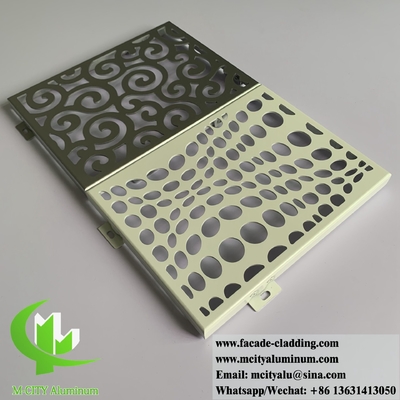China Laser Cut Metal Screen Aluminum Panels For Building Wall Cladding Facade Powder Coated supplier