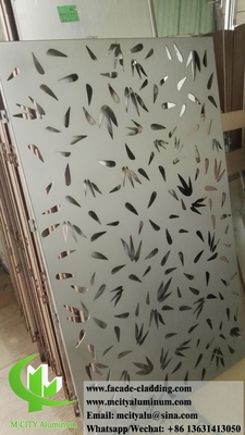 China Decorative Metal Screen Aluminium Sheet For Privacy Screen Fence Wall Cladding Decoration supplier