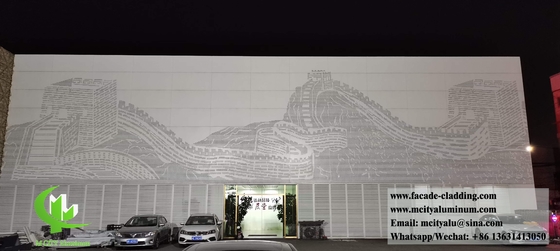 China Perforated Wall Cladding Metal Screen Aluminium Facades Decoration Metal Sheet supplier