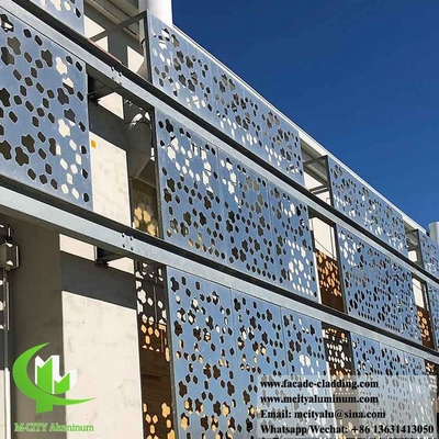 China Laser Cut Metal Panels Aluminium Cladding Facade System Exterior Sun Shading supplier