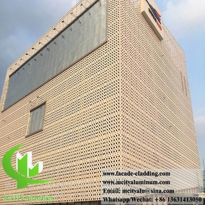 China Metal Decorative Panel Aluminium Screen Metal Facade System For Wall Cladding Decoration supplier