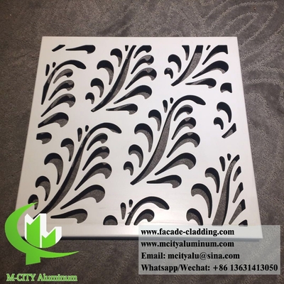 China Laser Cutting Aluminium Plate Decorative Metal Screen Aluminium Panels For Privacy Screen Fence Wall Cladding Decoration supplier