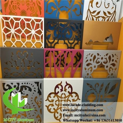 China Architectural Metal Wall Panels Laser Cut Patterns For Building Cladding Decoration supplier