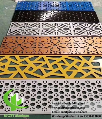 China Decorative Metal Screen Laser Cut Aluminium Sheet Architectural Metal Building Materials supplier