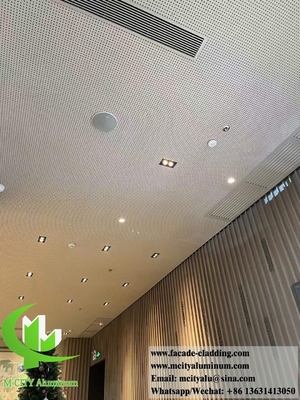 China Perforated Metal Ceiling Aluminium Solid Panel Anti Rust Interior And Exterior Ceiling Decorataion supplier
