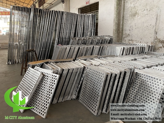 China Decorative Perforated Aluminum Cladding Metal Sheet For Building Material Decoration supplier