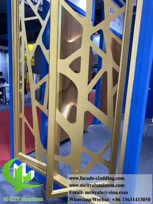 China Laser Cut Metal Privacy Screens Aluminium Panels Metal Sheet For Room Dividers supplier