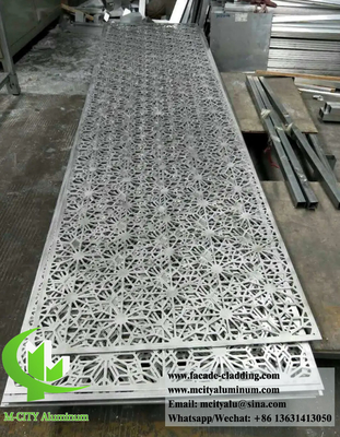 China Laser Cut Privacy Panels Metal Screens For Interior Exterior Wall Cladding Decoration Aluminium Anti Rust Material supplier