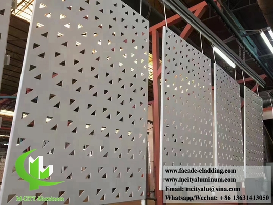 China Perforated Metal Cladding Facades System Laser Cut Metal Patterns Aluminium Sheet supplier