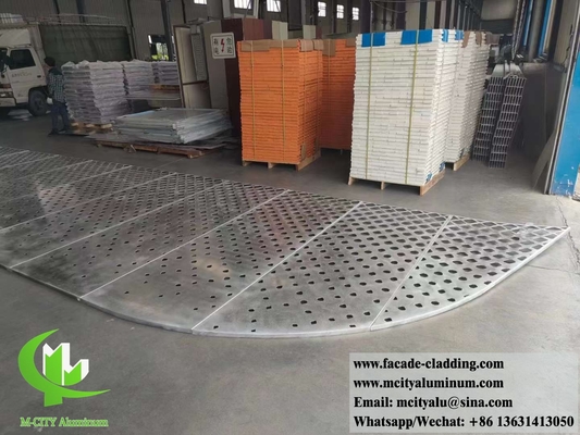China Perforated Metal Cladding Facades System Aluminium Screen Architectural Design supplier