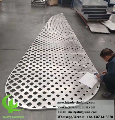 China Laser Cut Metal Panel Aluminum Thickness 3mm For Facade Cladding Fence Ceiling Decoration supplier