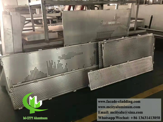 Laser cutting metal building material aluminum sheet metal panels for wall decoration