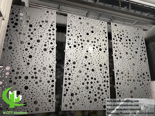 China Perforated Metal Screen Aluminum Sheet For Wall Panels Facade Decoration supplier