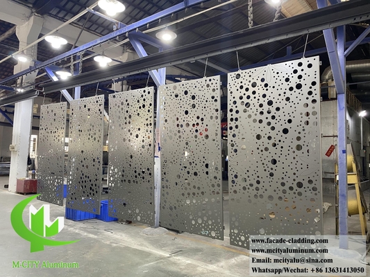 China Perforated Metal Wall Panels Aluminium Screen For Wall For Facade Cladding supplier