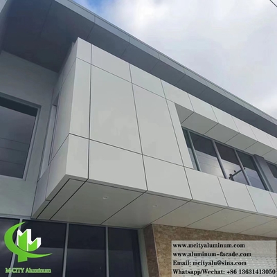China Architectural Metal Wall Panels Solid Aluminum Cladding PVDF Facades System fireproof supplier