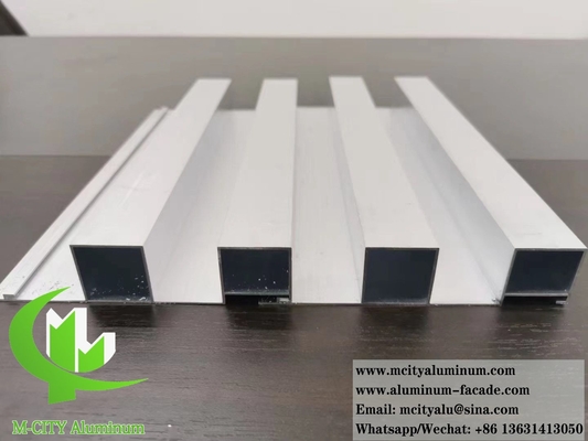 China Aluminum Profile Corrugated Panel For Building Wall Facade Cladding Decoration Powder Coated 10 Years Warranty supplier
