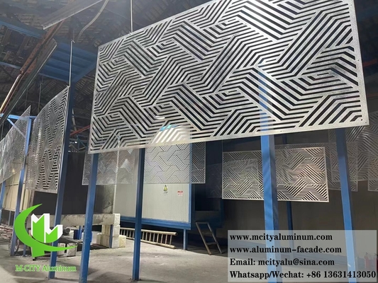 China Architectural Laser Cut Metal Screen Aluminium For Building Decoration Ceiling Facade supplier