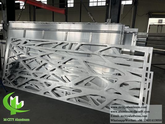 Good price 4mm Thickness Laser Cut Aluminum Screen with Powder Coated Finish for Customizable Facade Cladding online