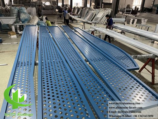 Good price Aluminum Screen With Perforated Sheet Metal Fins For Facade Decoration online