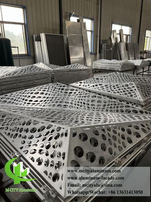 Good price Aluminum Sheet Facade System 3D Shape Perforated Metal Cladding online