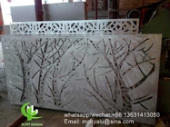 Tree Aluminum laser cut screen panel sheet for fence decoration perforated screen panel
