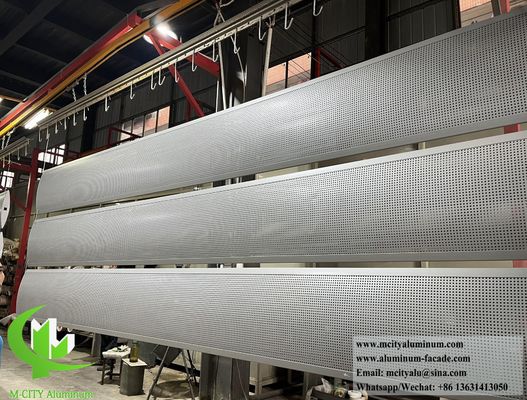 Good price 3mm Thickness Powder Coated Architectural Aluminium Panel with Customizable Perforated Louver Shading Design online