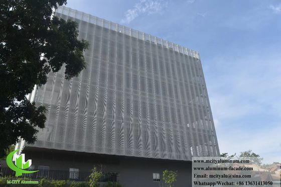 Good price Powder Coated Perforated Pattern Aluminum Cladding Panel with Customizable RAL Colors for Architectural Metal Facades online