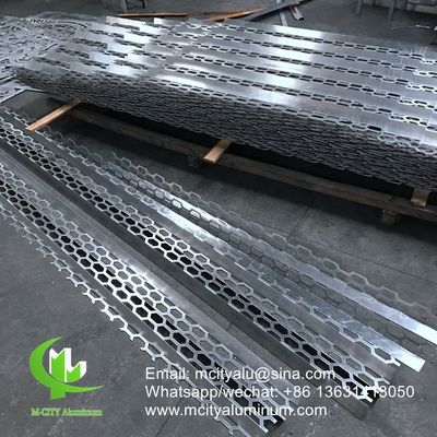 Good price exterior custom made great wall panel Aluminum perforated panel for wall panel curved folded panel online