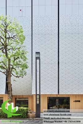 Good price External Metal Screen Powder Coated White Aluminium Perforating Sheet online