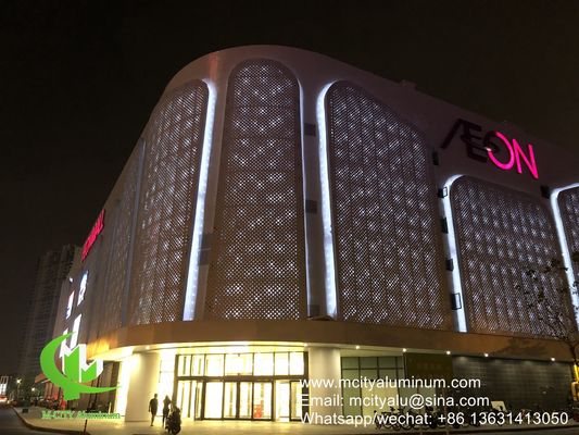 Good price exterior facade panel Aluminum perforated panel for wall panel with 3mm metal sheet with round hold pattern online