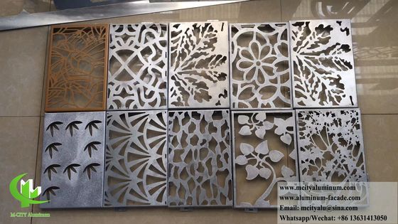 Good price 3mm Powder Coated Laser Cut Aluminum Panel with Custom Patterns for Facade Cladding online