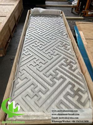 Good price 10mm Thick Powder Coated Laser Cut Aluminum Panel with Custom RAL Colors for Interior Decoration online