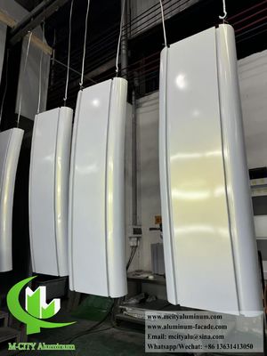 Good price Hyperbolic Metal Facades Double Curved Panels Solid Aluminum online
