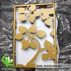 Solid aluminum facade panel for wall cladding powder coated RAL color gold color