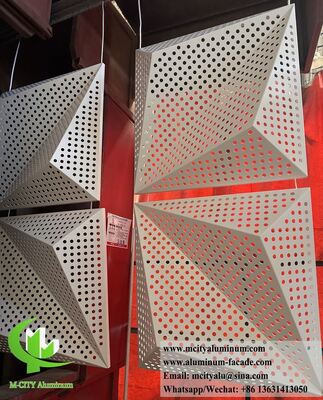 3D Perforated Architectural Aluminum Facade Panels | Custom Metal Cladding Systems