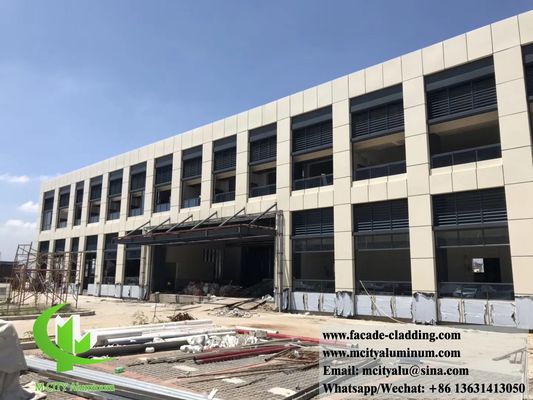 Good price Metal Wall Panels Solid Aluminum Cladding PVDF Facades System online