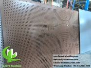 Metal facades design perforation solid aluminum panels factory in Foshan, China