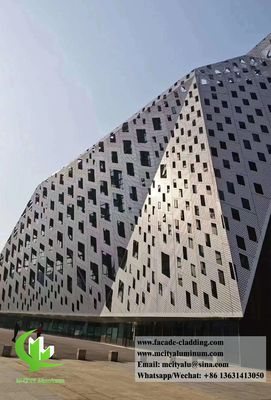 Good price Anti Rust Powder Coated Perforated Aluminum Facade Panel with Customizable Patterns for Building Cladding online