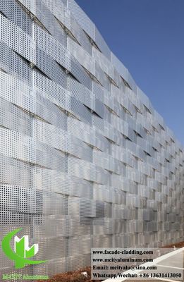 Good price Powder Coated Perforated Aluminum Facade with Customizable Patterns and 2mm Thickness for Building Decoration online