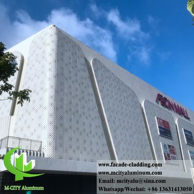 Good price Powder Coated Perforated Aluminum Facade Panel with Customizable Patterns in 3003 Aluminum Alloy online