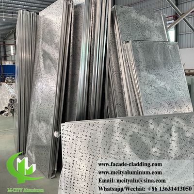 Good price Solid aluminium cladding with perforation patterns any diameters can be punched PVDF paint online