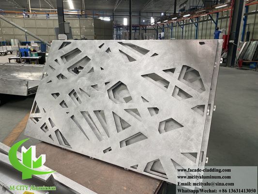 Good price Laser cut metal screen aluminium panels with patterns design powder coated PVDF with colors online
