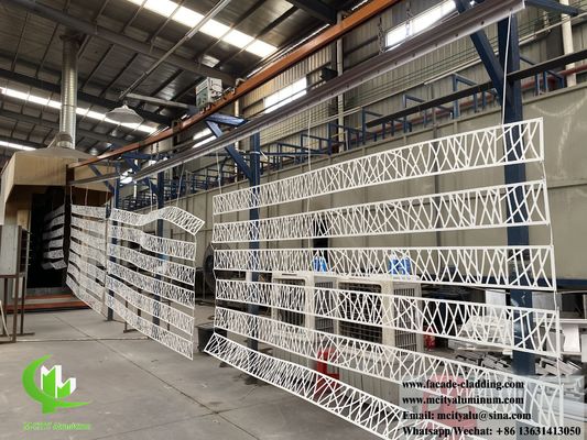 Good price Metal screen aluminum sheet with laser cut pattern powder coated white color online